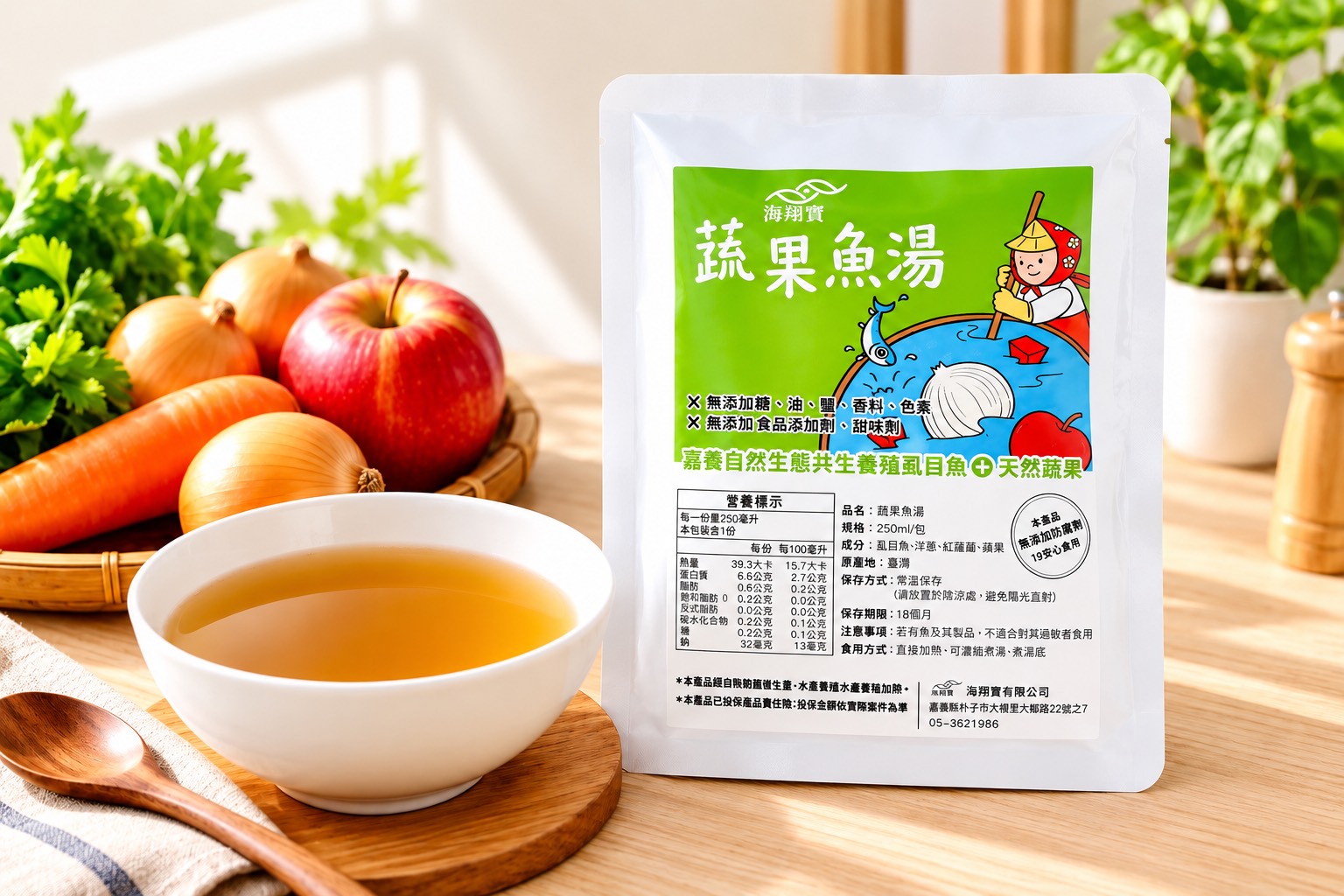 蔬果魚湯 250g*2入 嘉義優鮮